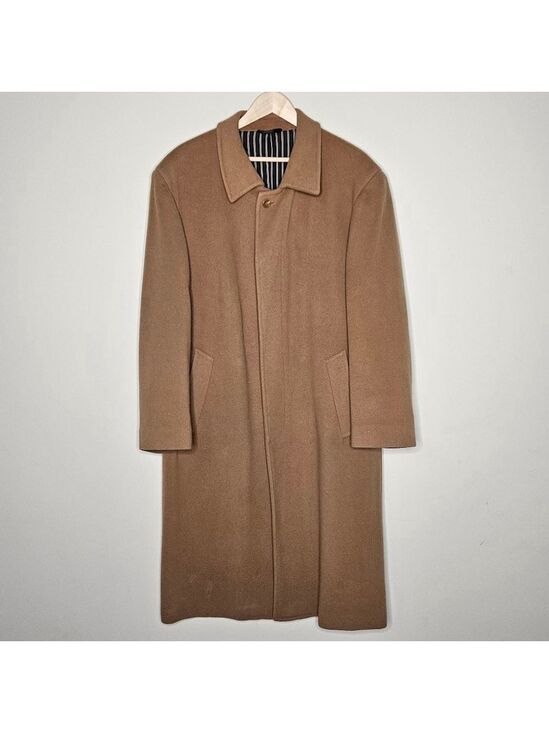 Jones New York Other - Jones New York Vintage Swinton Wool Cashmere Overcoat Men 44R Brown Long Coat